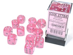 Chessex Borealis 12 dice Pink/silver